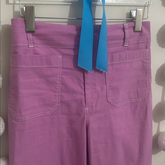 Anthropologie The Colette Crop Wide Leg pants by Maeve: Contrast Stitch Edition - Picture 11 of 15